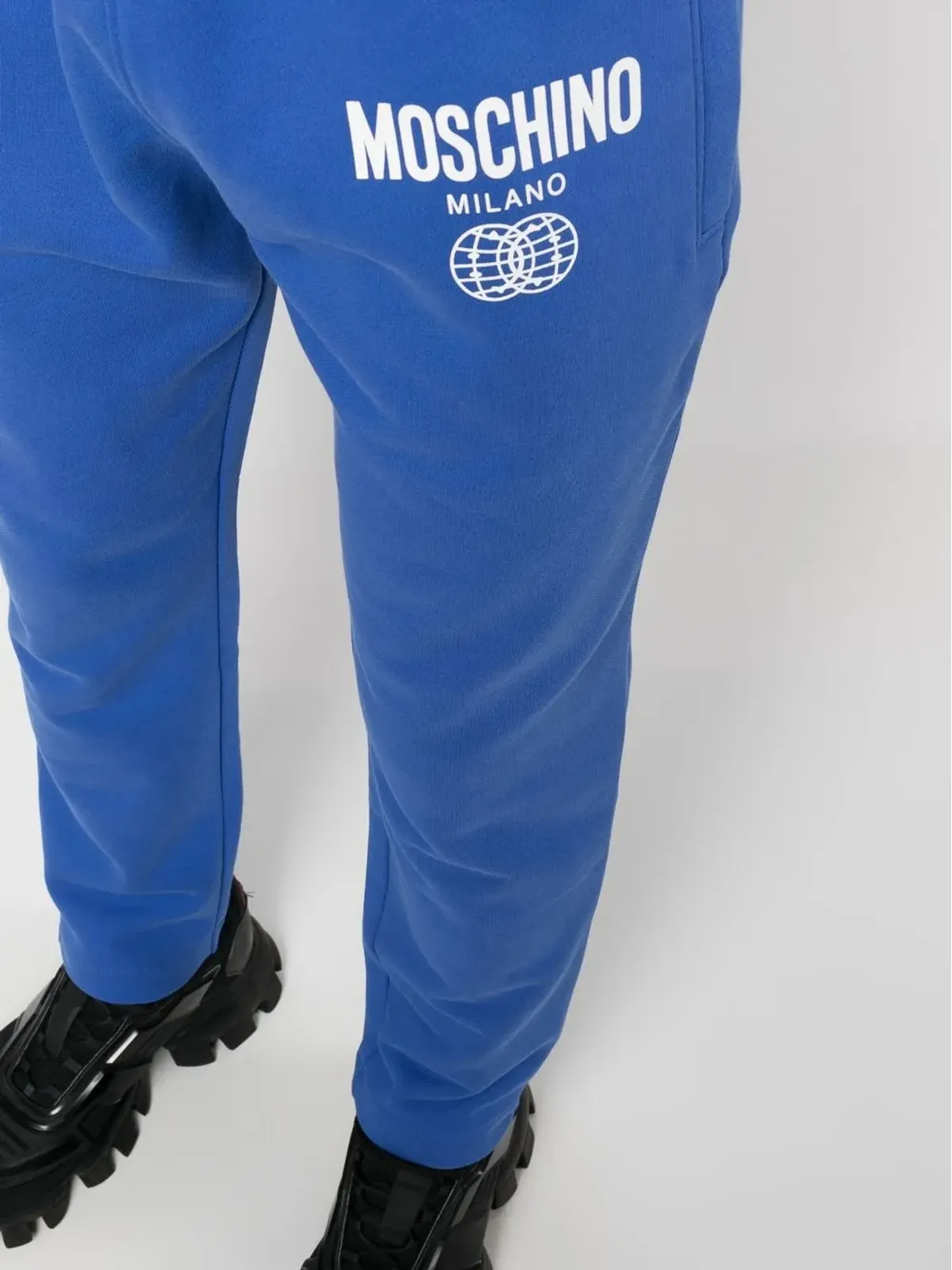 Moschino ロゴプリント オーガニックコットン トラックパンツ - 画像5