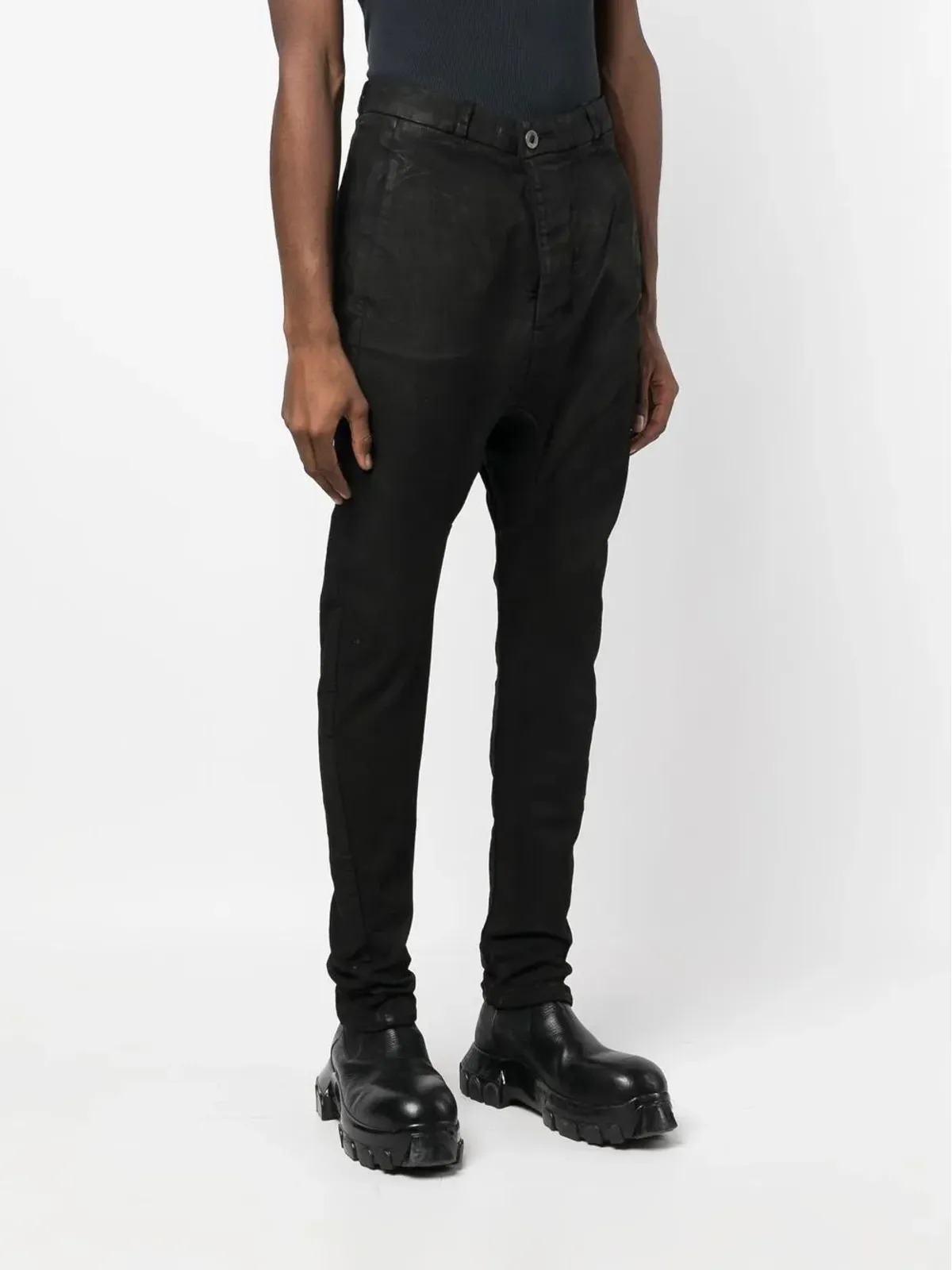Boris Bidjan Saberi ディストレスト スリムフィット ジーンズ - 画像3