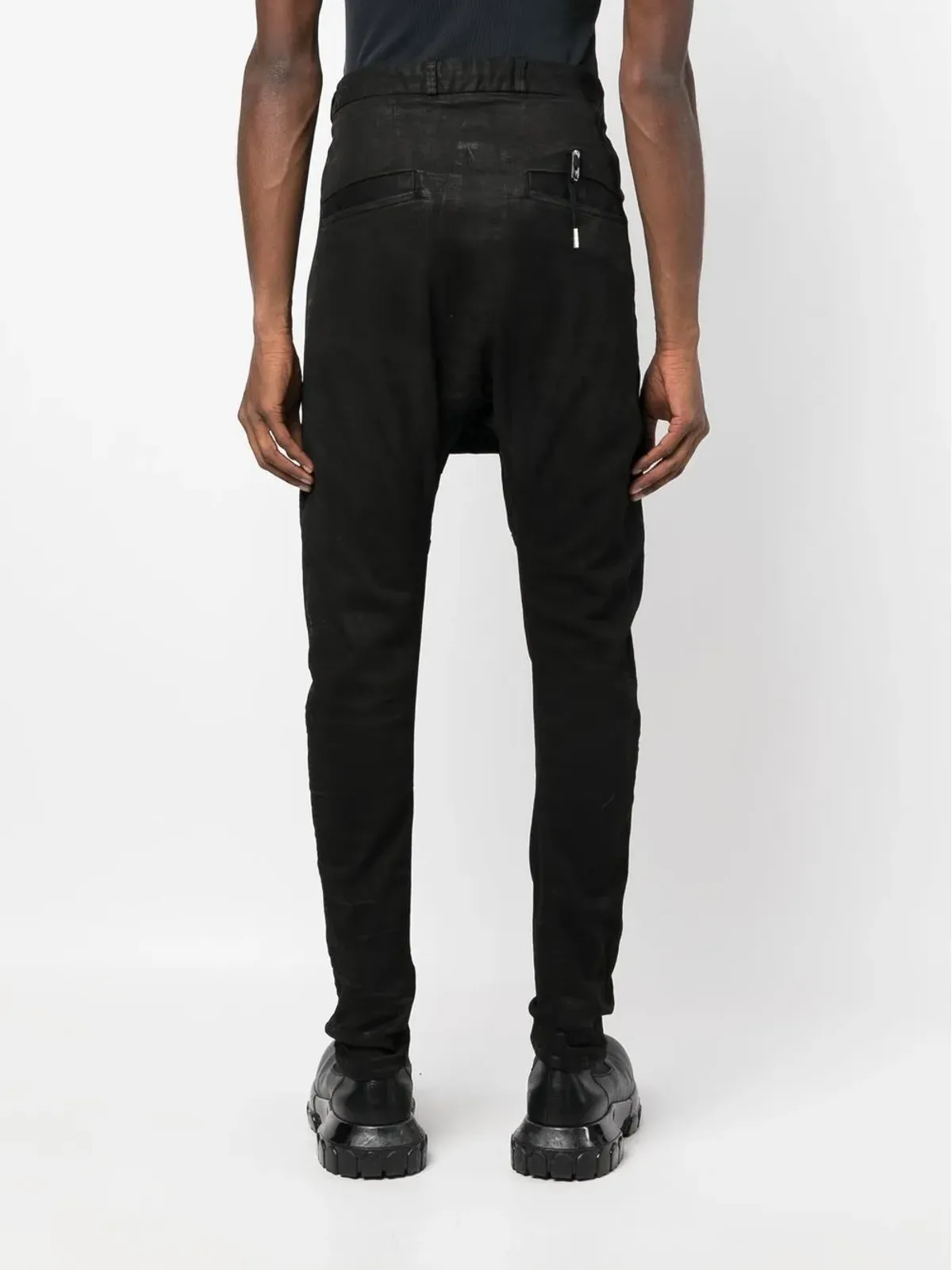Boris Bidjan Saberi ディストレスト スリムフィット ジーンズ - 画像4