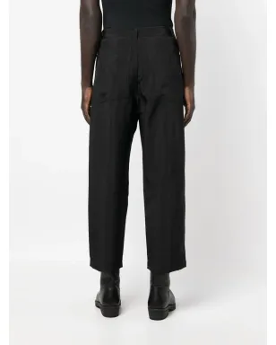 Eckhaus Latta ハスク クロップドパンツ ブラック - サムネイル4