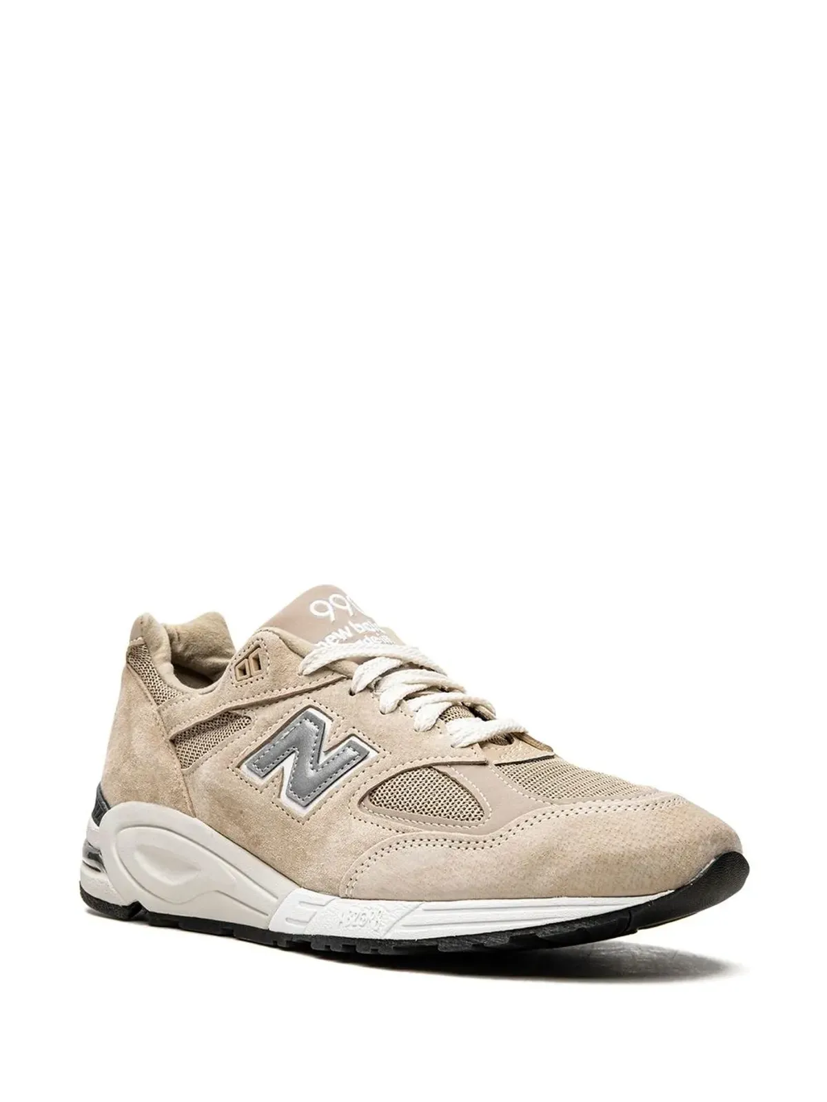 New Balance x Kith 990 V2 Made In USA タン色スニーカー - 画像2