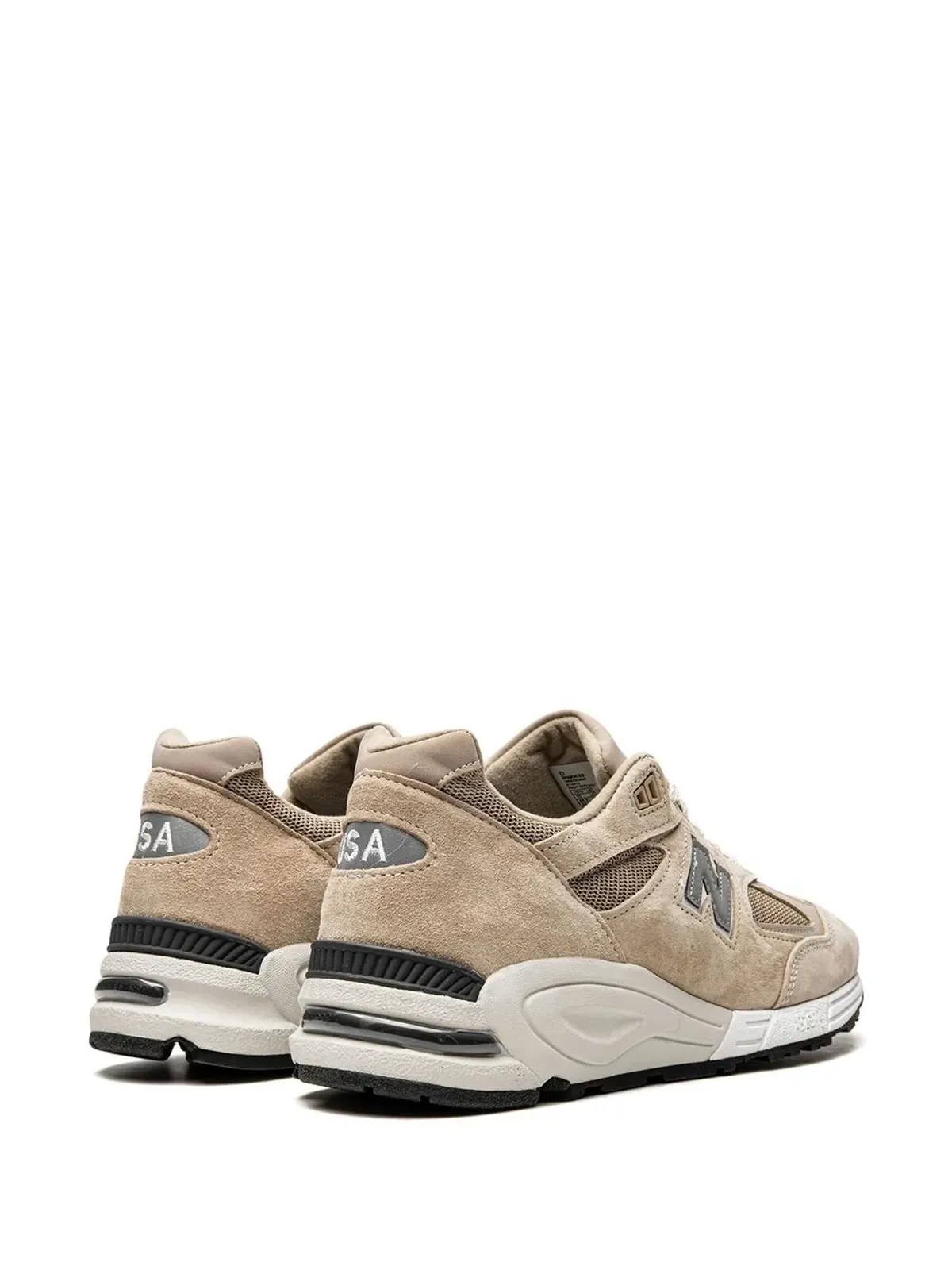 New Balance x Kith 990 V2 Made In USA タン色スニーカー - 画像3