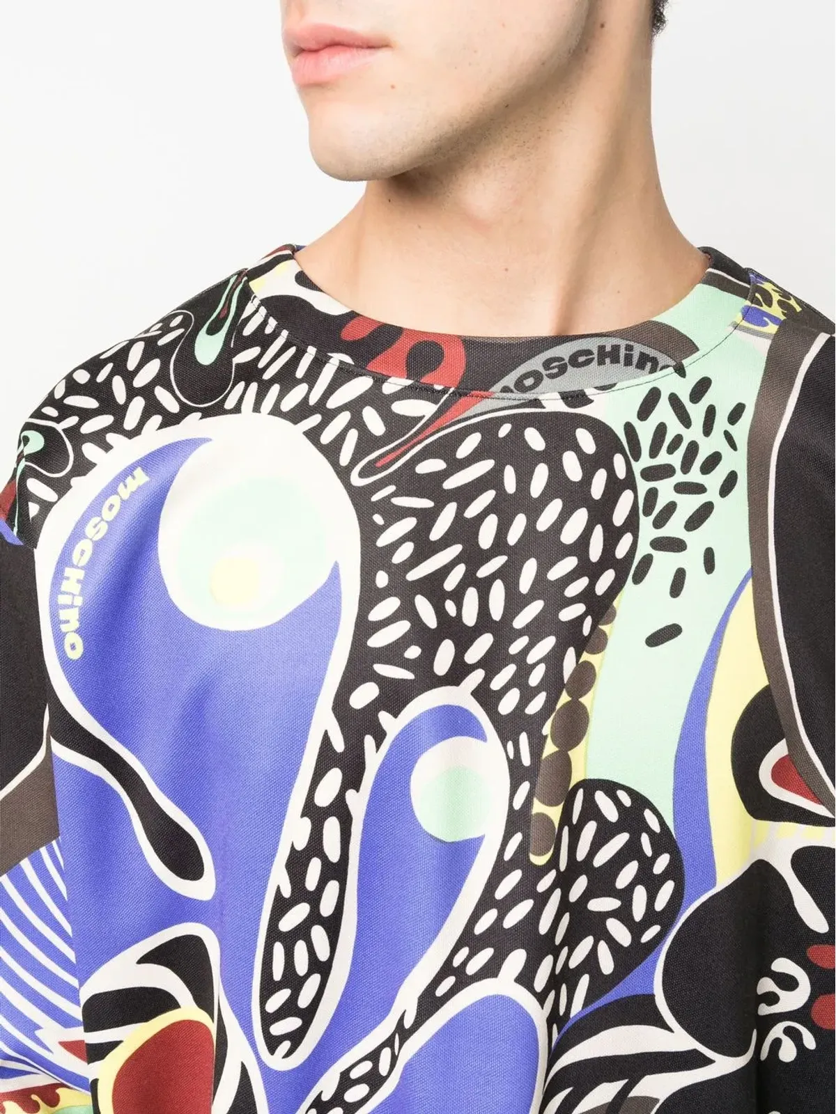 Moschino グラフィックプリント クルーネック スウェット - 画像5
