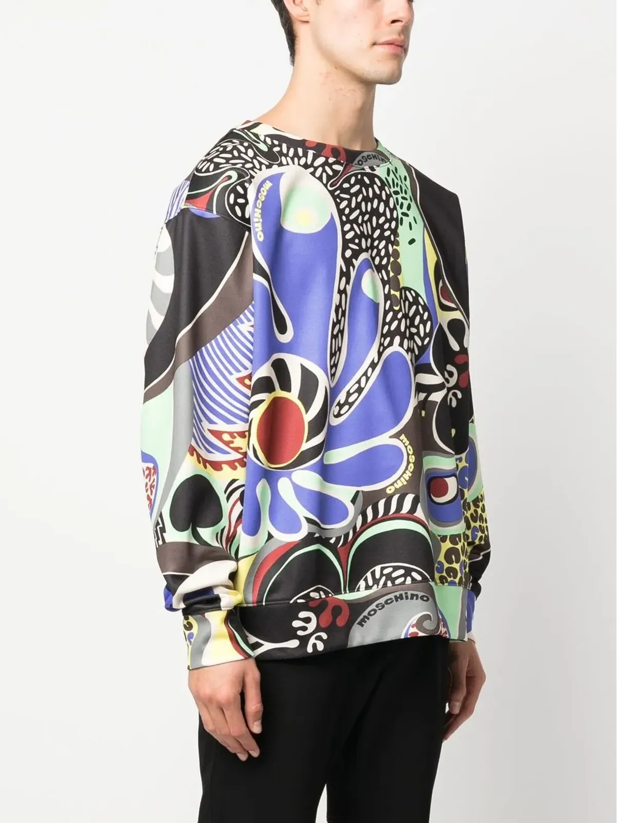 Moschino グラフィックプリント クルーネック スウェット - 画像3