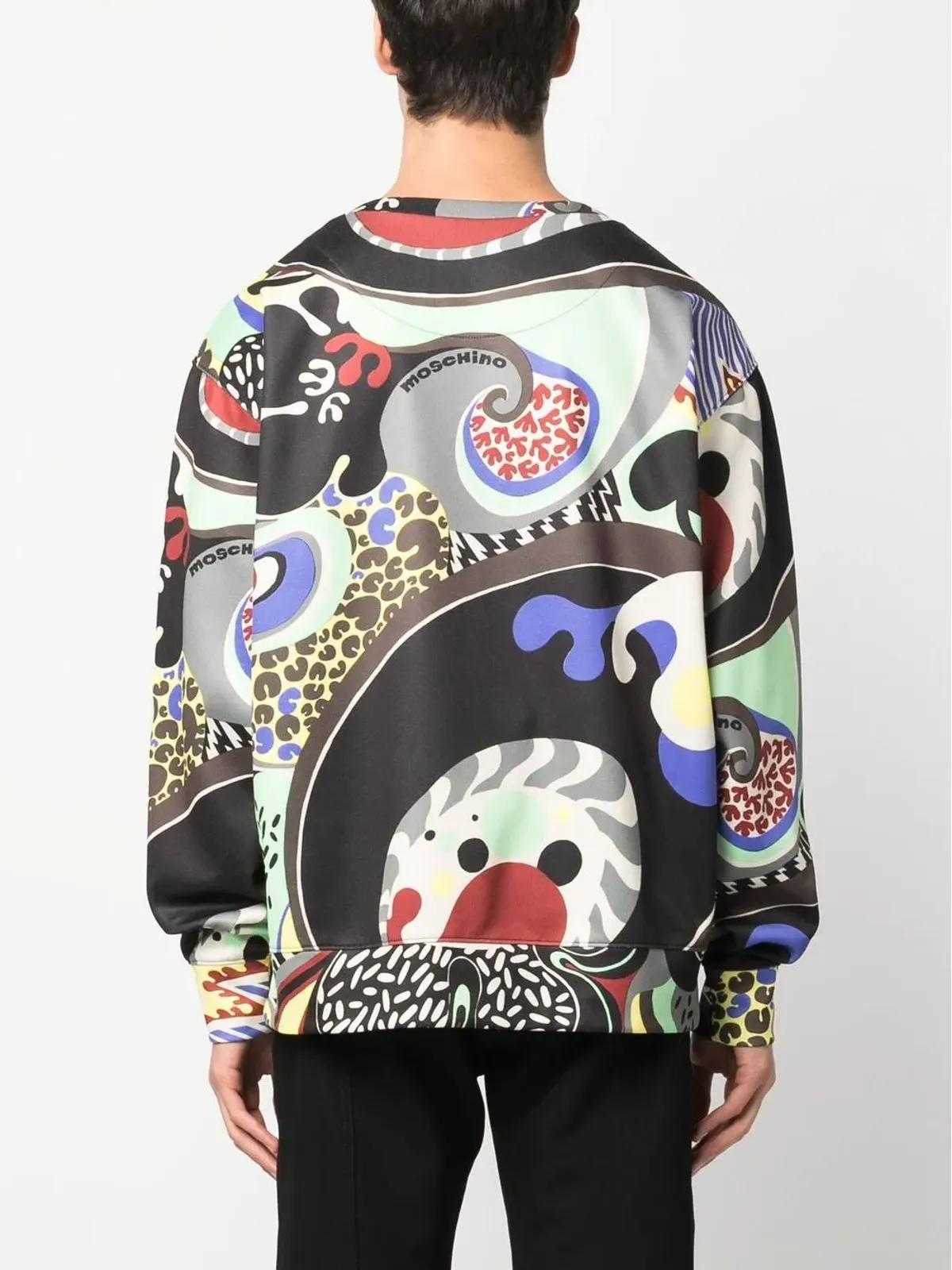 Moschino グラフィックプリント クルーネック スウェット - 画像4