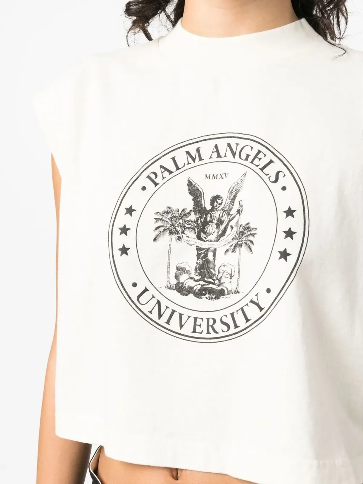 Palm Angels カレッジロゴプリント マッスルTシャツ - 画像5