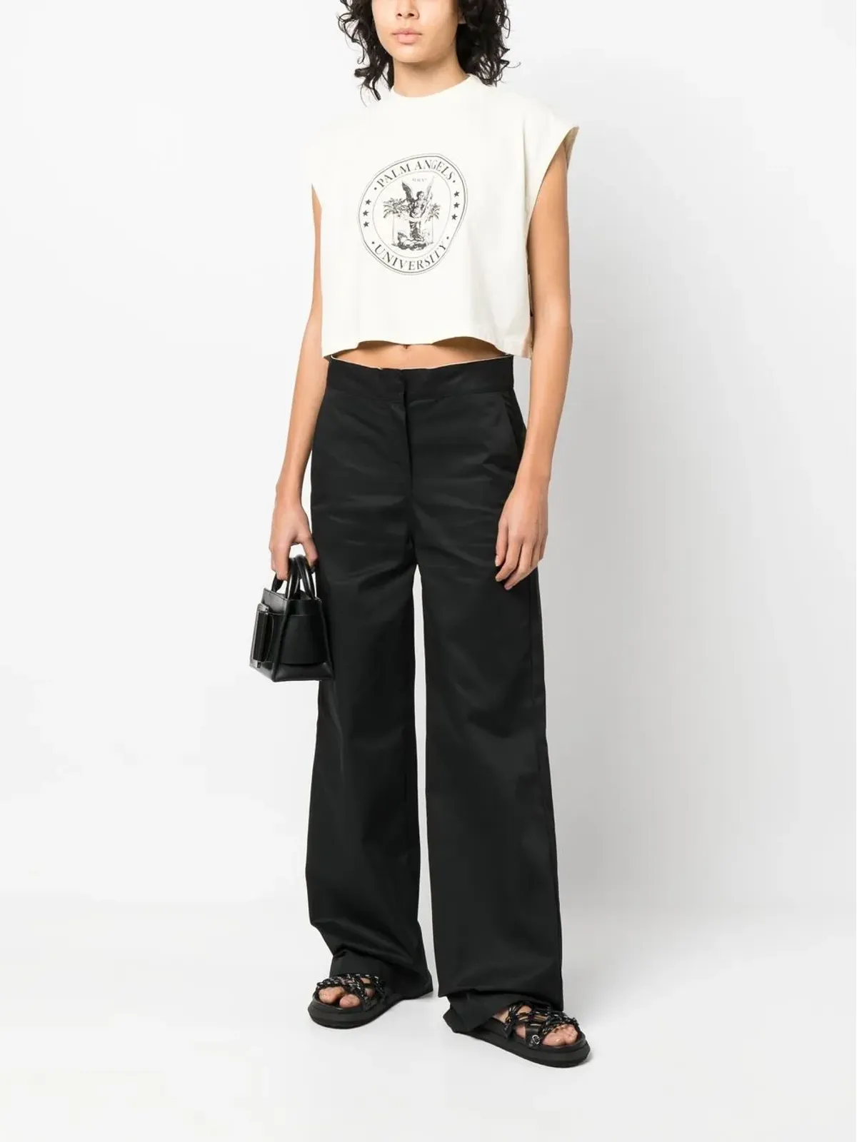 Palm Angels カレッジロゴプリント マッスルTシャツ - 画像2