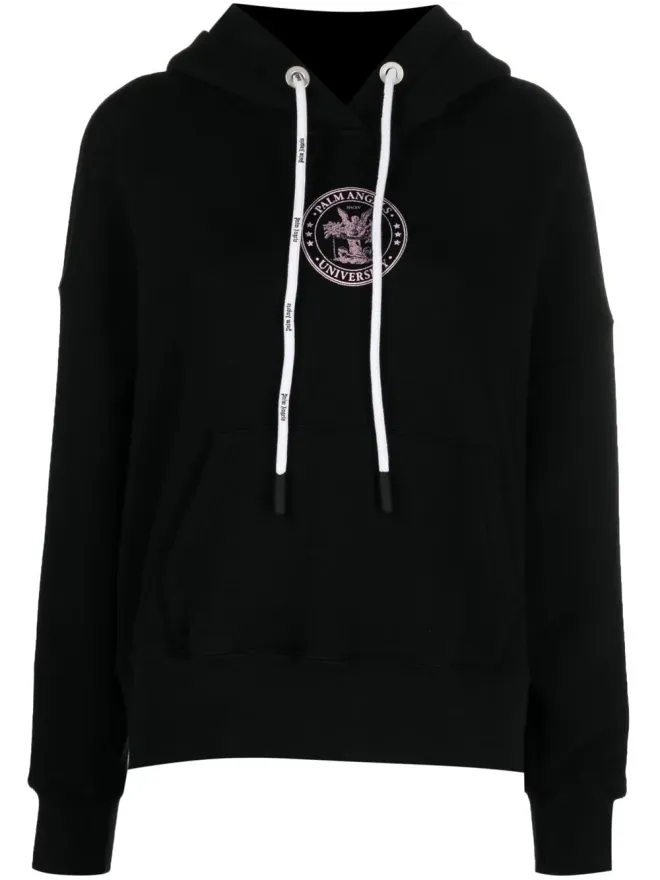 Palm Angels Palm Angels カレッジロゴプリント フード付きパーカーの商品画像