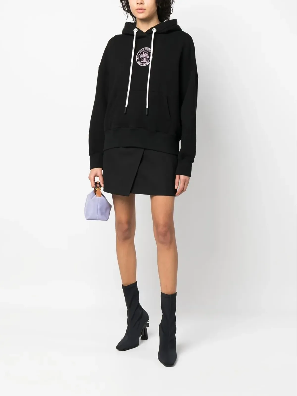 Palm Angels カレッジロゴプリント フード付きパーカー - 画像2