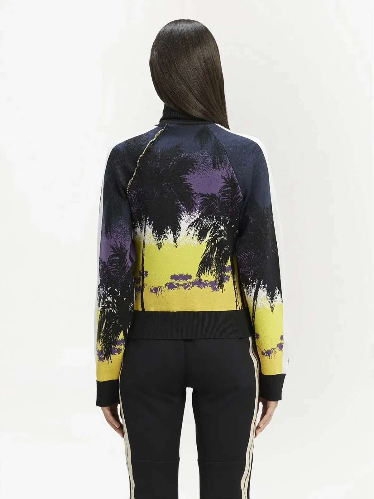 Palm Angels Palm Sunsetプリント ロールネック ジャンパー - 画像4