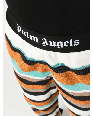 Palm Angels ロゴウエストバンドストライプ編み トラックパンツ - Brown - サムネイル5