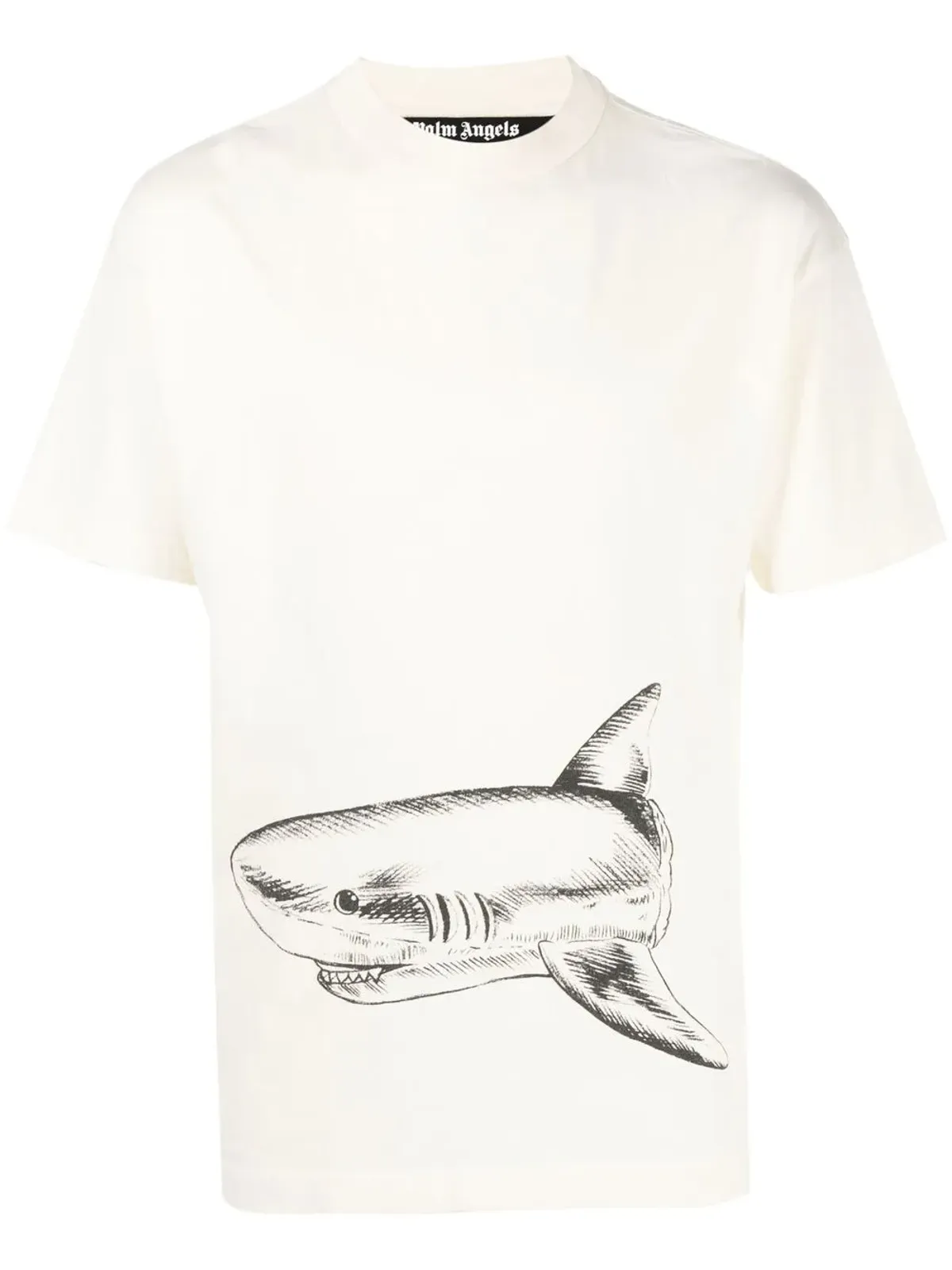 Palm Angels ブロークンシャークプリント Tシャツ - ニュートラル - 画像1