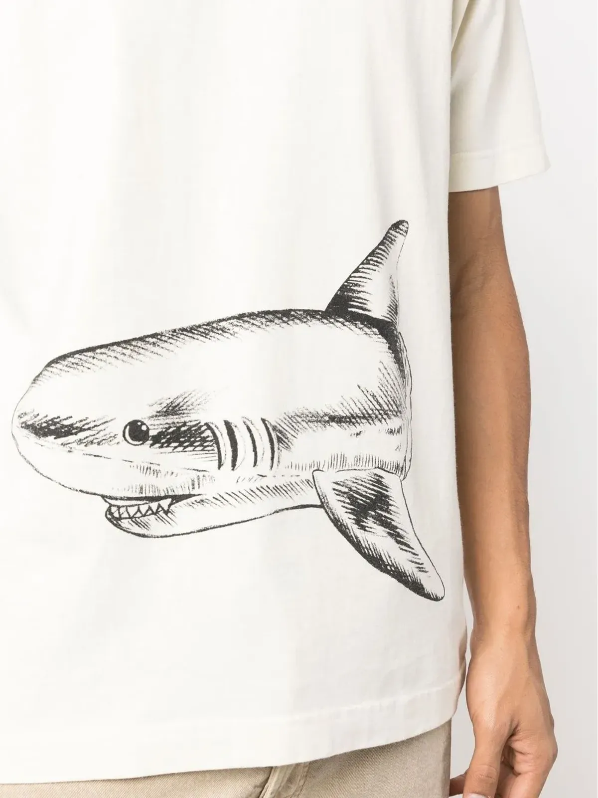 Palm Angels ブロークンシャークプリント Tシャツ - ニュートラル - 画像5