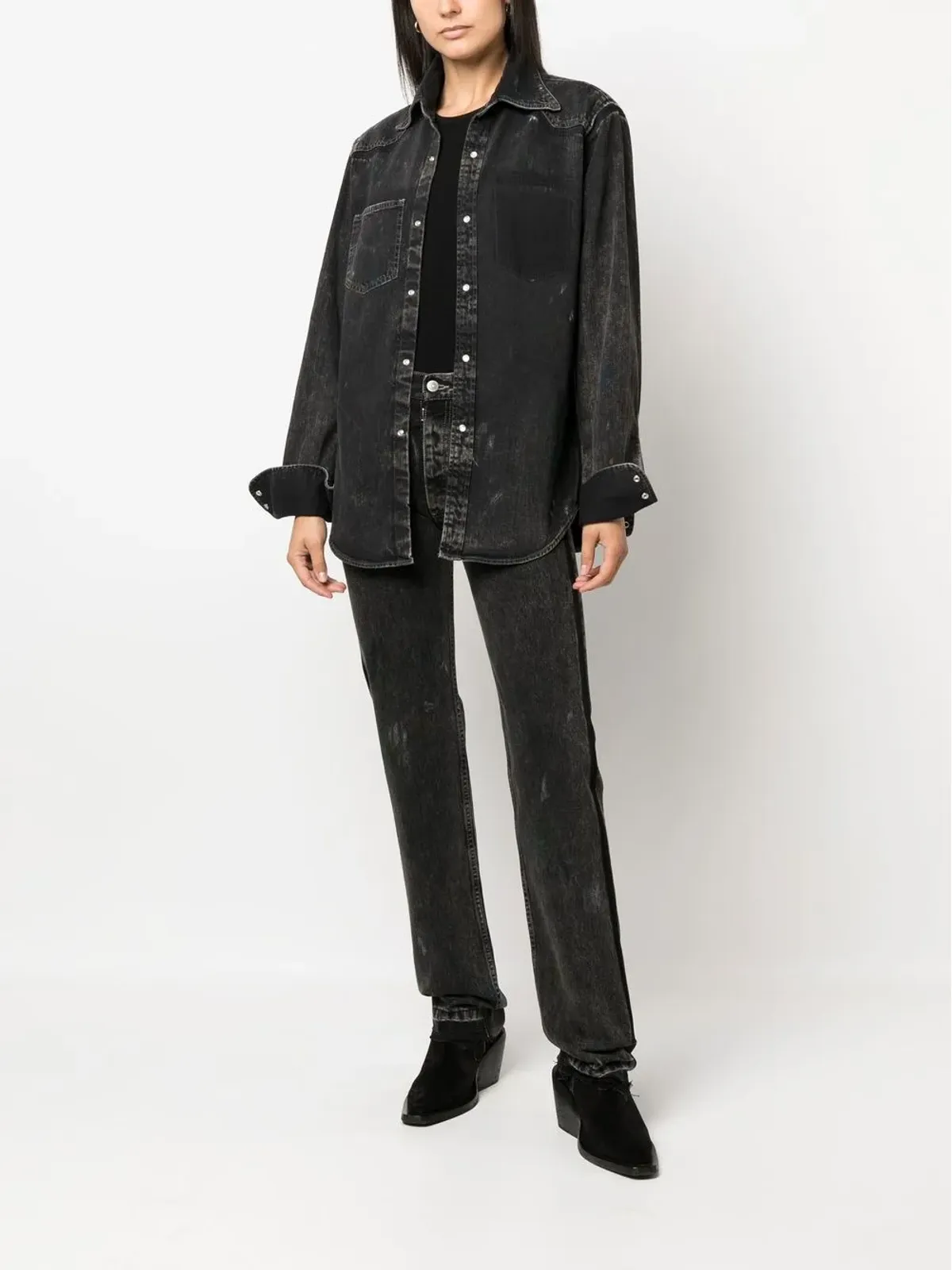 Maison Margiela フロントプレススタッド式ジャケット - 画像3