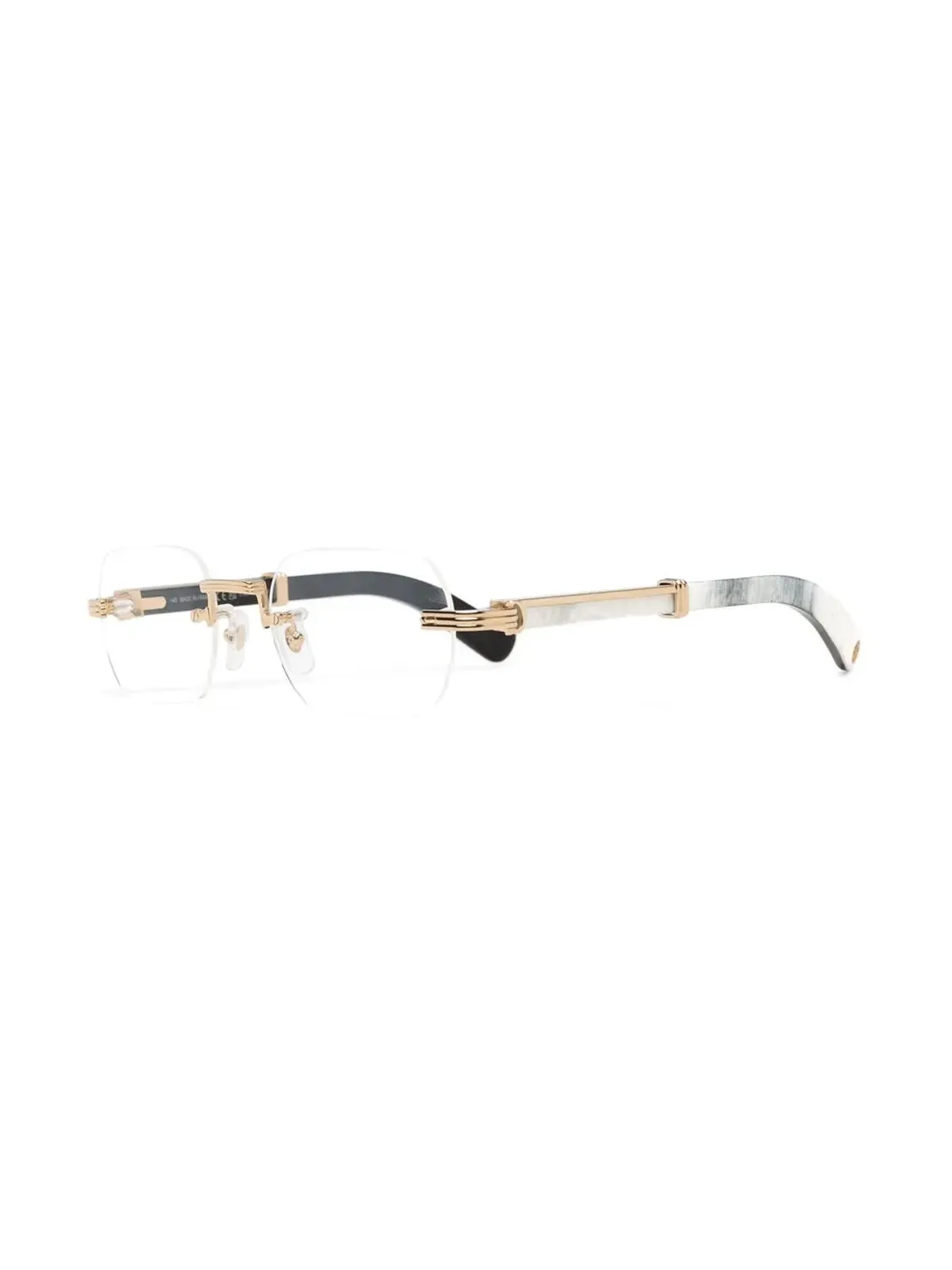 Cartier Eyewear フレームレス丸型メガネ - ゴールド - 画像2