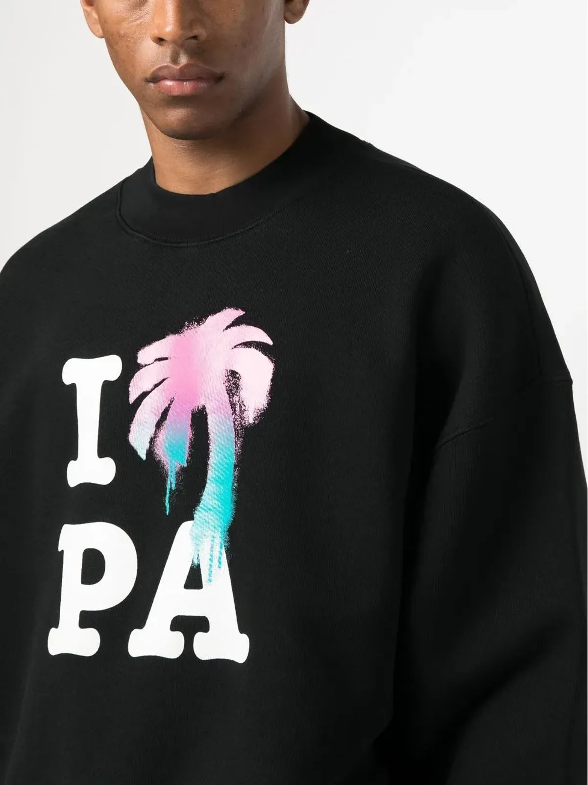 Palm Angels I Love PA クルーネック スウェットシャツ - 画像5
