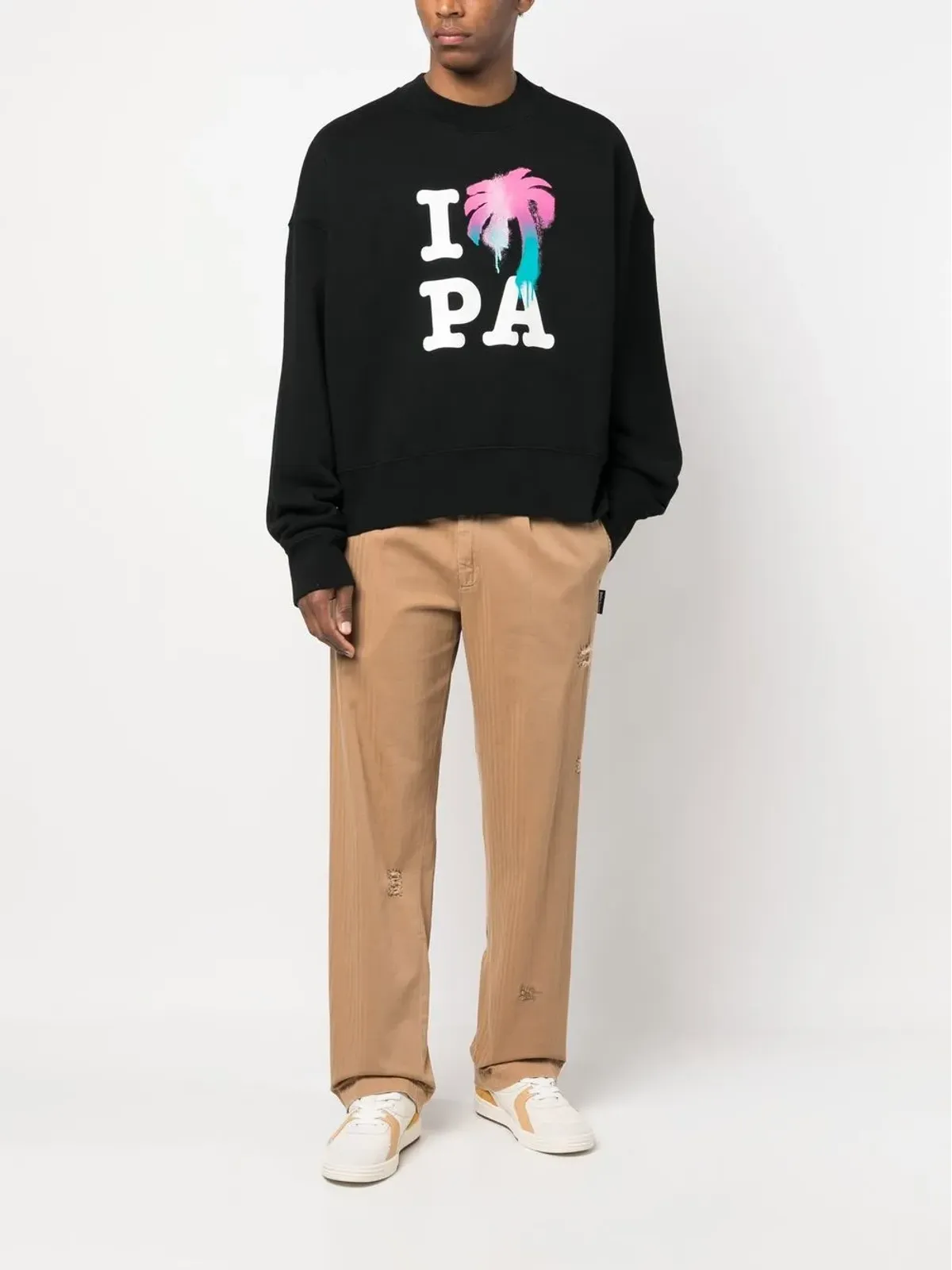 Palm Angels I Love PA クルーネック スウェットシャツ - 画像2