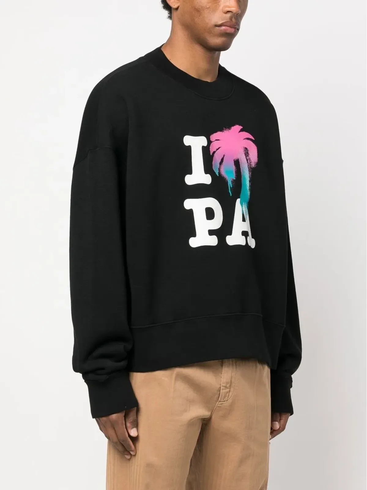 Palm Angels I Love PA クルーネック スウェットシャツ - 画像3