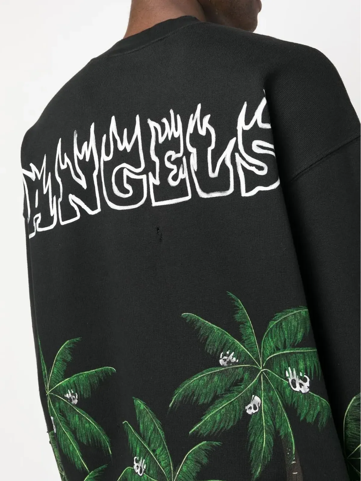 Palm Angels Palm & Skull ロゴプリント スウェットシャツ - 画像5