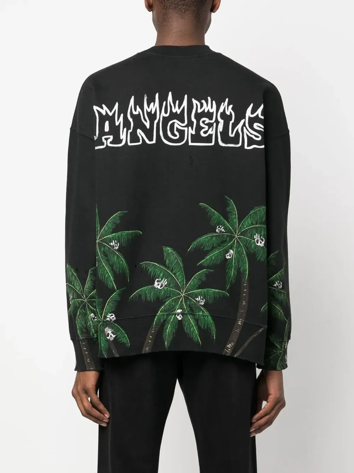 Palm Angels Palm & Skull ロゴプリント スウェットシャツ - 画像4