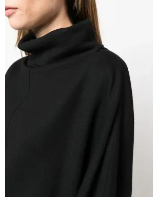Issey Miyake mock-neck wide-sleeved top - Black - サムネイル5