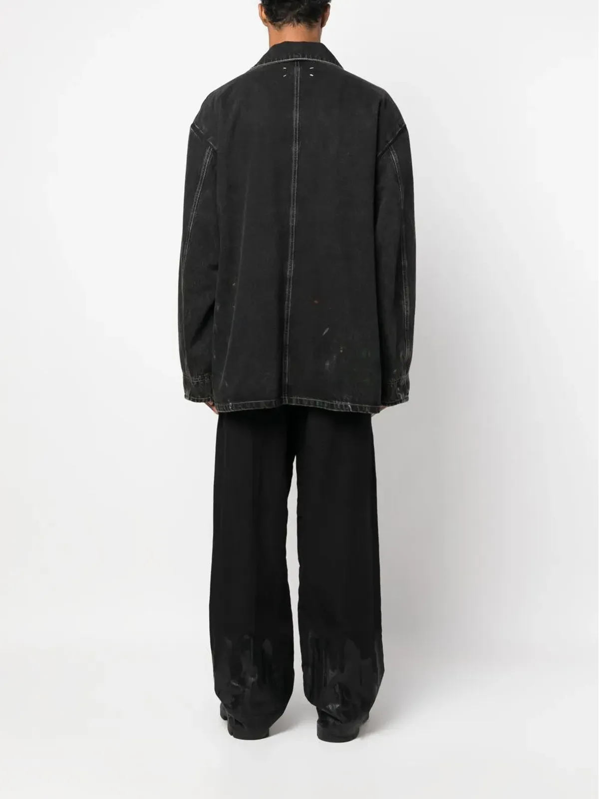 Maison Margiela シングルブレスト デニムコート - 画像5