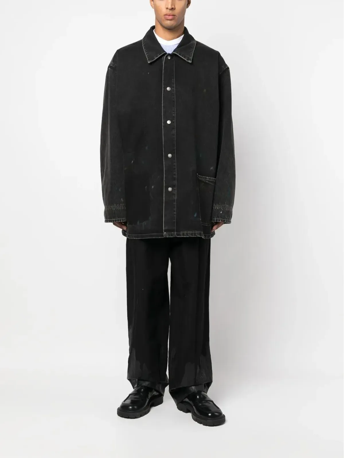 Maison Margiela シングルブレスト デニムコート - 画像2