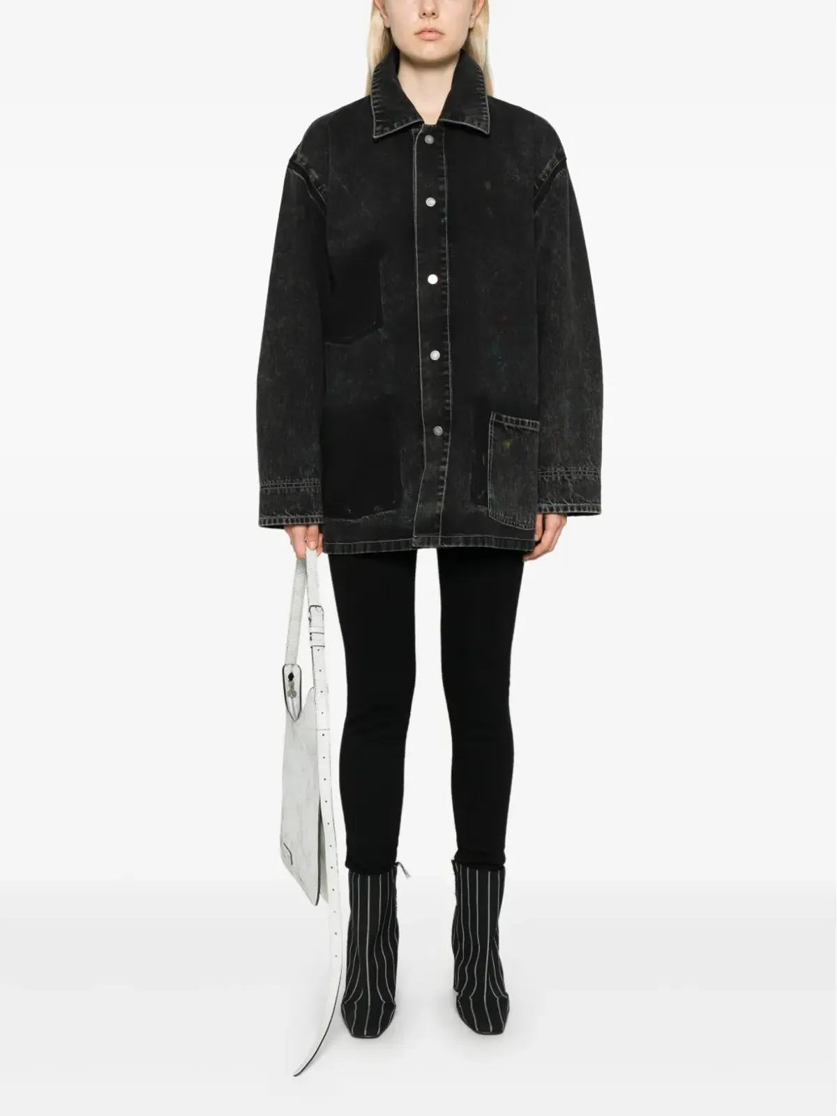 Maison Margiela シングルブレスト デニムコート - 画像3