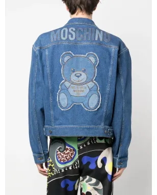 Moschino ロゴ刺繍デニムジャケット - サムネイル4