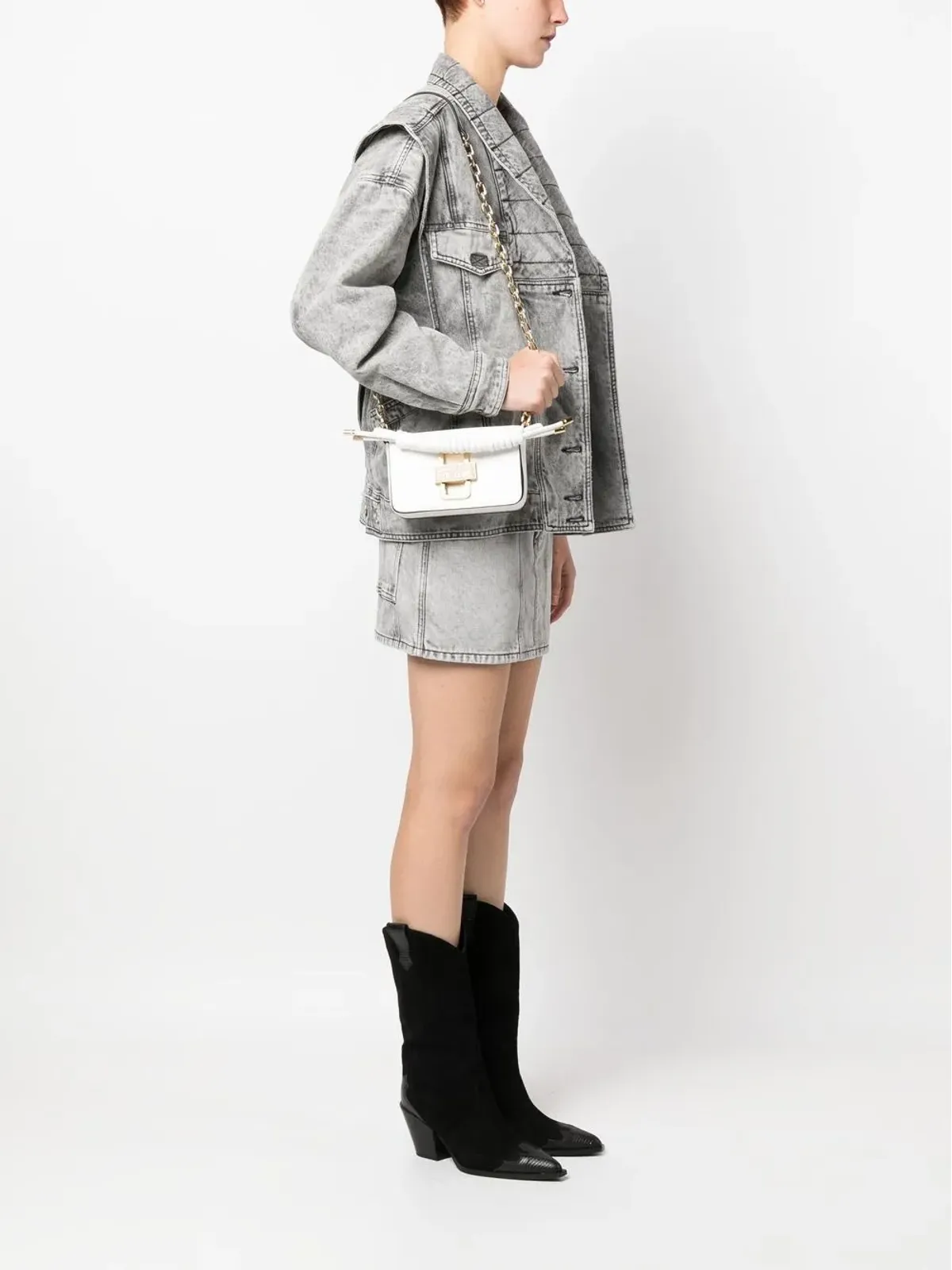 Versace Jeans Couture ロゴプレート付きショルダーバッグ - 画像2