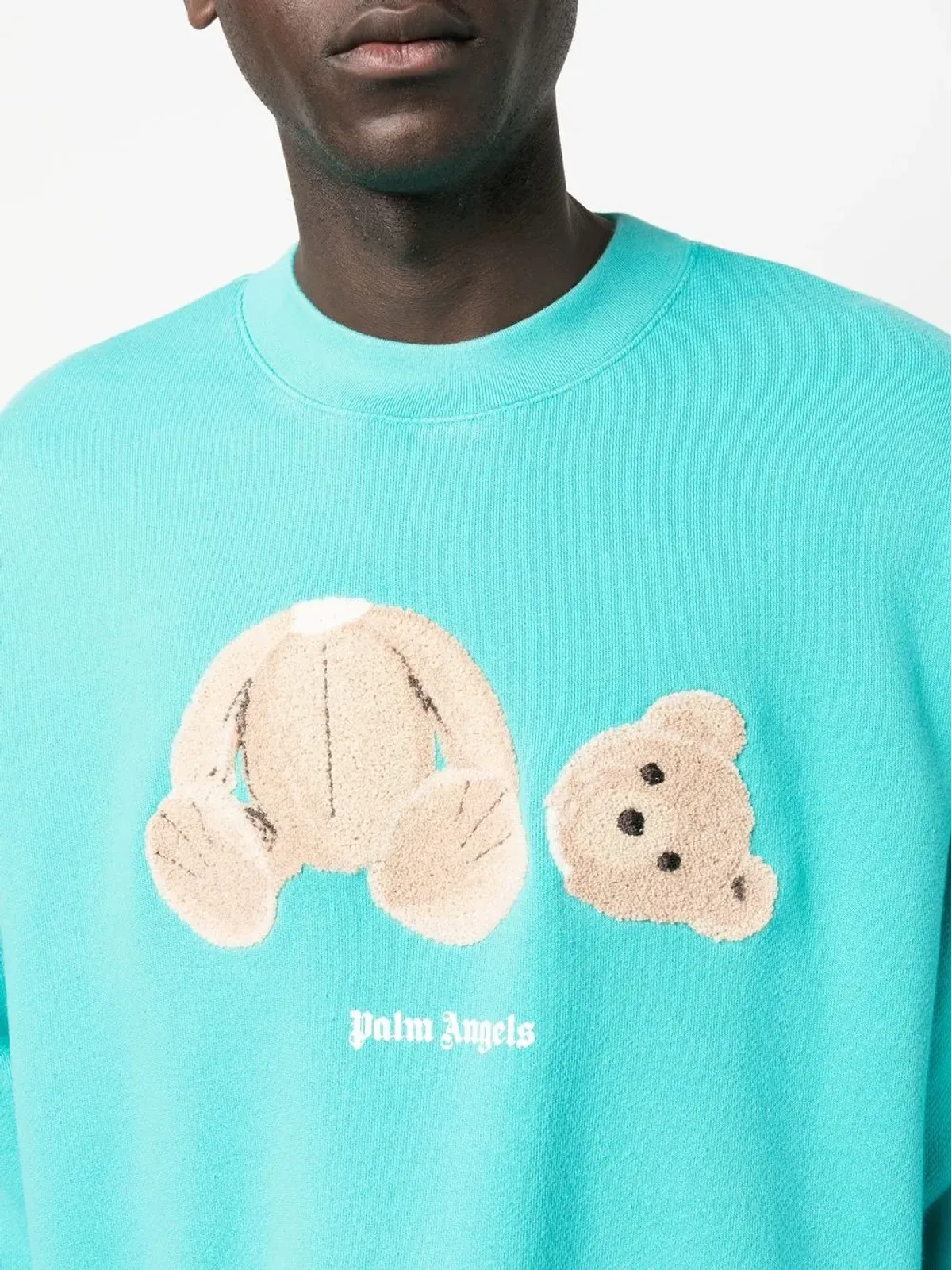 Palm Angels ベアモチーフ クルーネック スウェットシャツ - 画像5