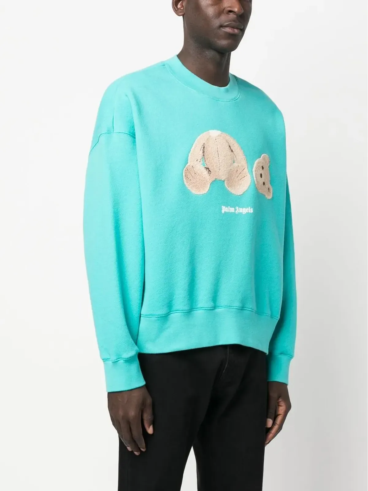 Palm Angels ベアモチーフ クルーネック スウェットシャツ - 画像3