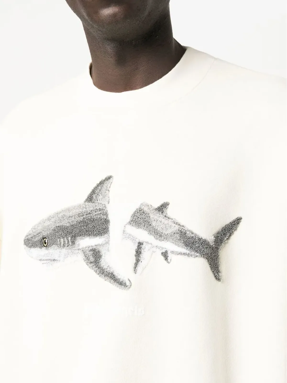Palm Angels シャークプリント クルーネック スウェット - 画像5