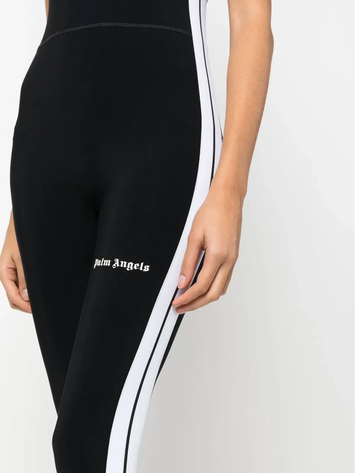 Palm Angels ロゴプリント トレーニングジャンプスーツ - 画像5