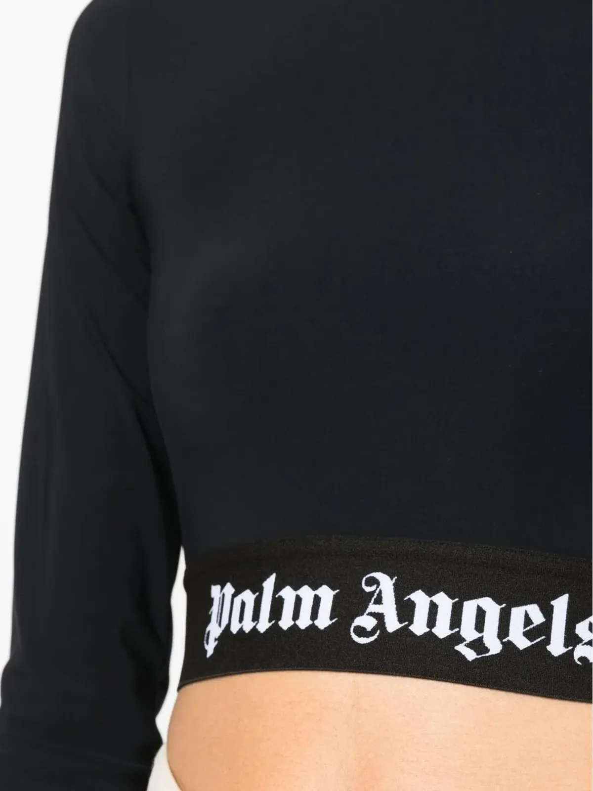 Palm Angels ロゴ入りアンダーバンド クロップトップ - 画像5