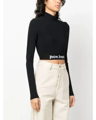 Palm Angels ロゴ入りアンダーバンド クロップトップ - サムネイル3