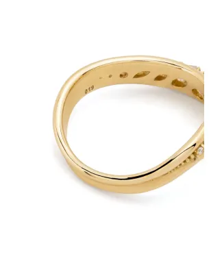 Fernando Jorge 18K イエローゴールド ストリームウェーブ ダイヤモンド リング - サムネイル4