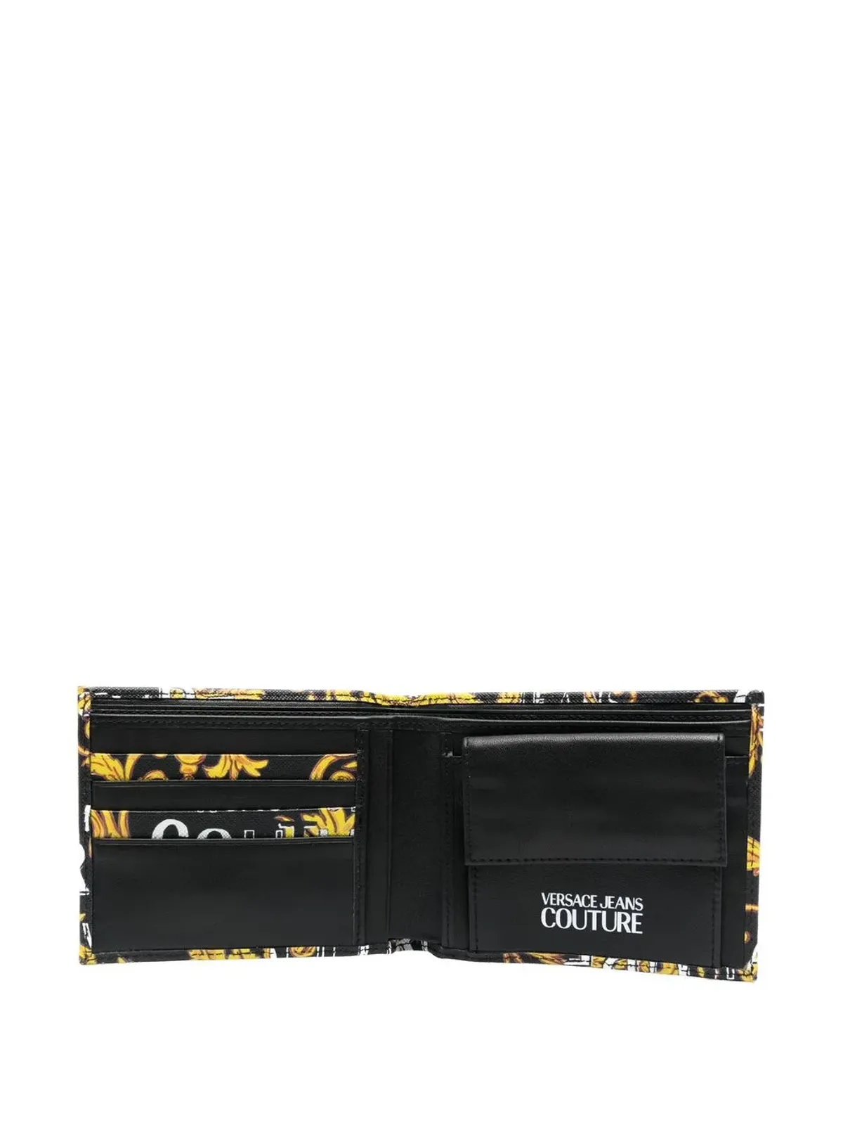 Versace Jeans Couture バロック ロゴプリント レザー ウォレット - 画像3