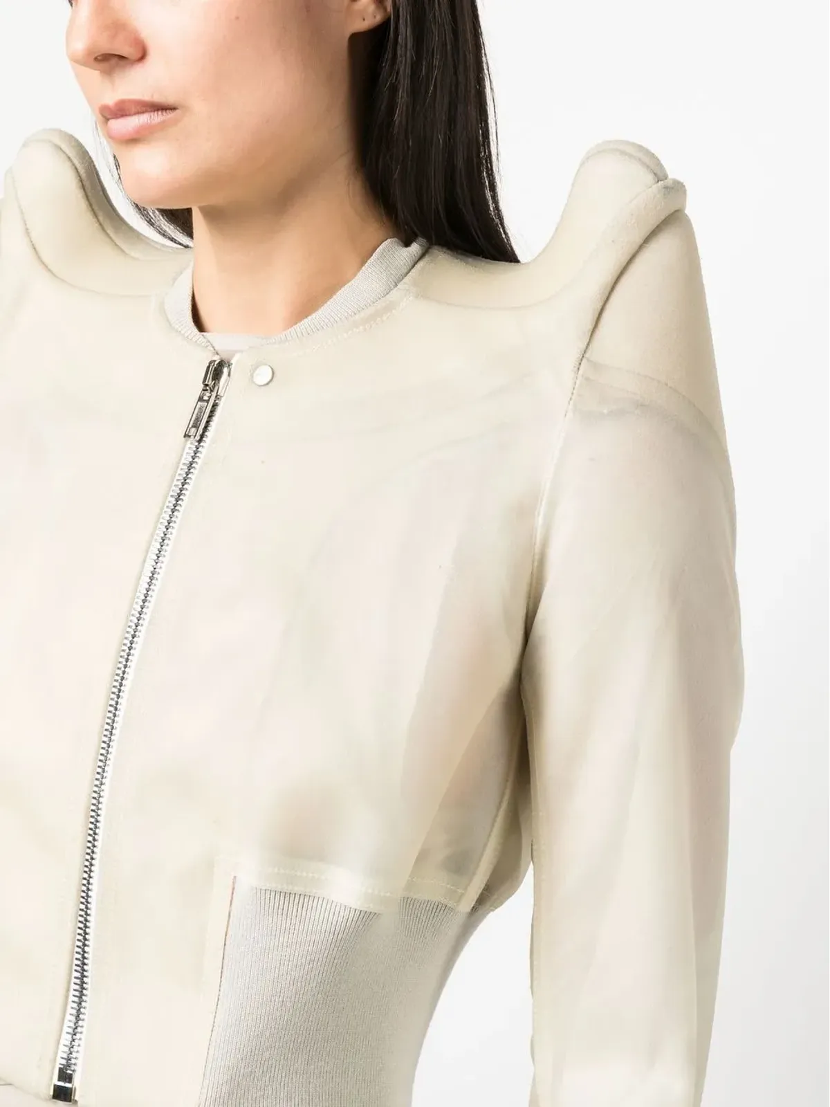 Rick Owens クロップドジップアップジャケット - 画像5