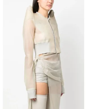 Rick Owens クロップドジップアップジャケット - サムネイル3
