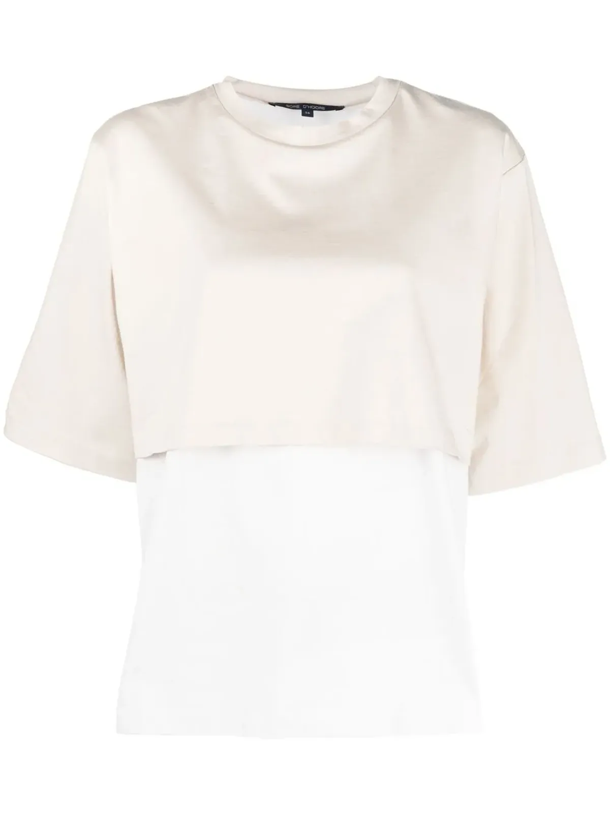 Sofie D'hoore クルーネック半袖レイヤードTシャツ - 画像1