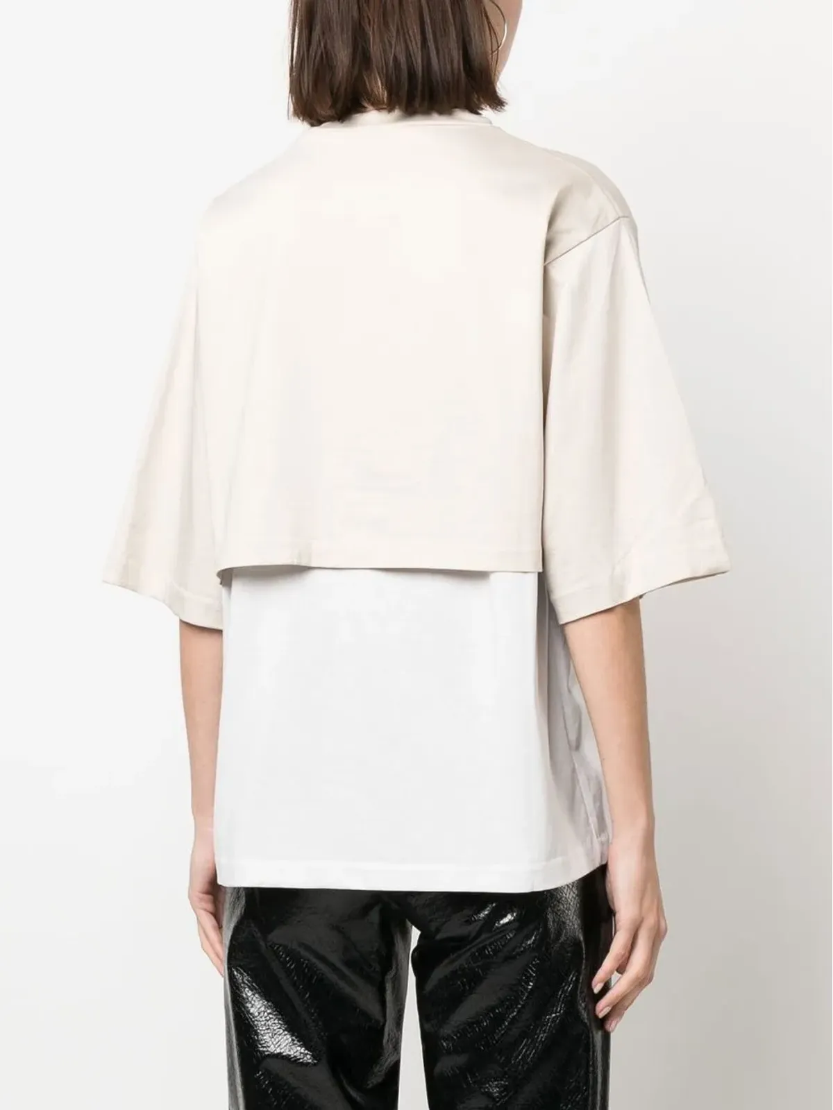 Sofie D'hoore クルーネック半袖レイヤードTシャツ - 画像4