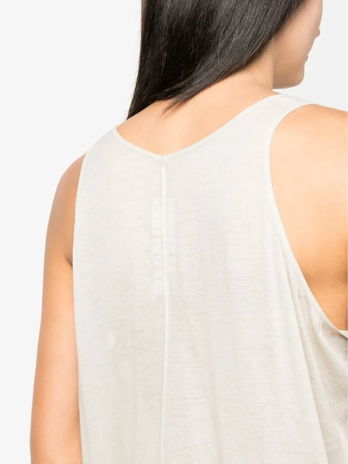 Rick Owens セミシアー ロングライントップ - 画像5