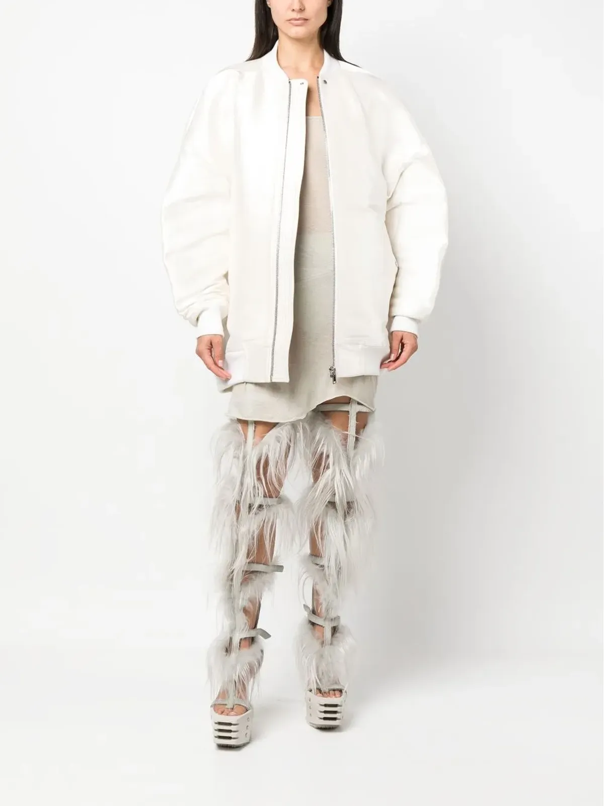 Rick Owens セミシアー ロングライントップ - 画像2