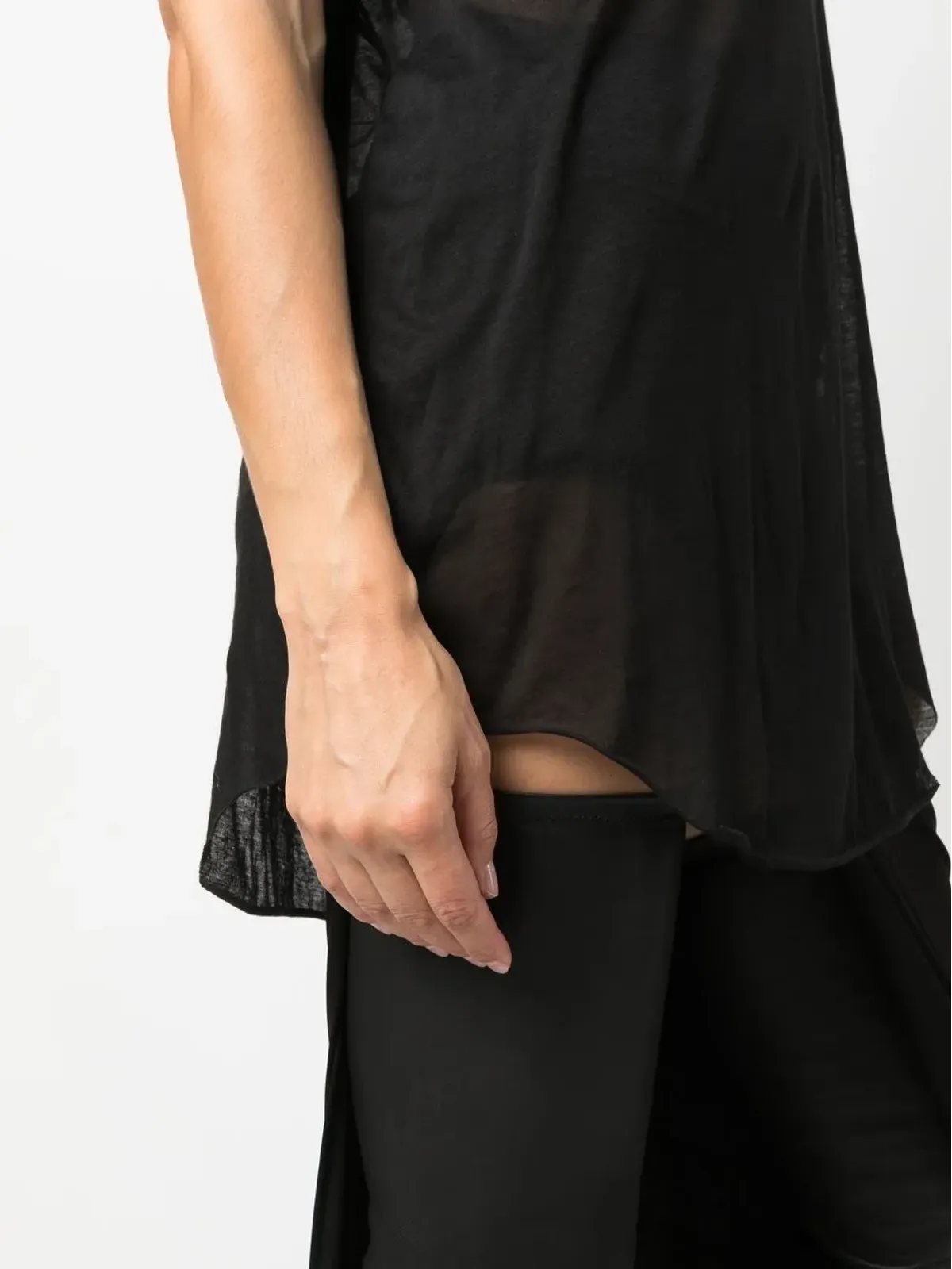 Rick Owens セミシアータンクトップ - 画像5