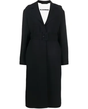 Jil Sander 長袖ベルト付きウールコート - サムネイル1