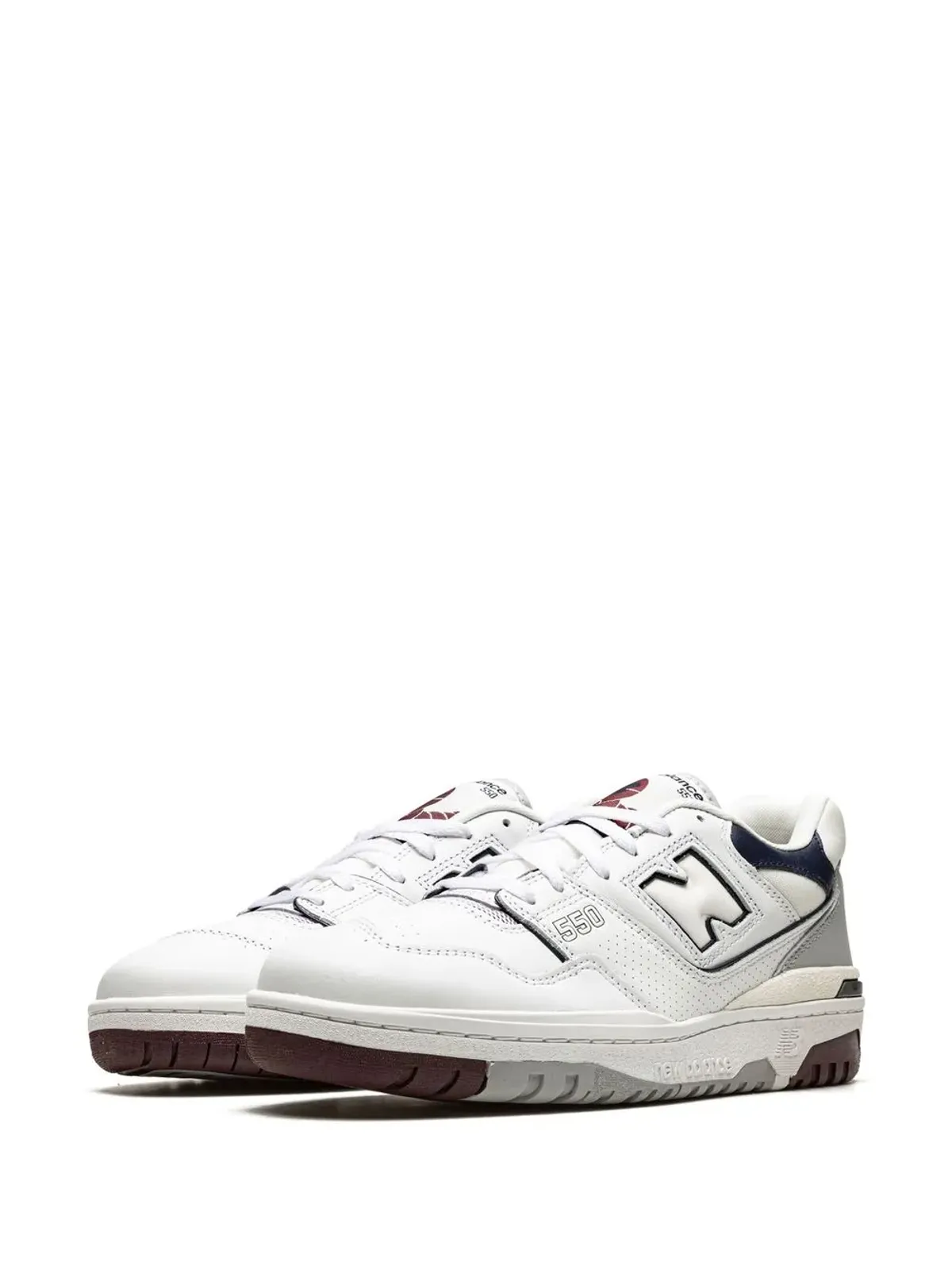 New Balance 550 ホワイト/インディゴ/バーガンディ スニーカー - 画像3