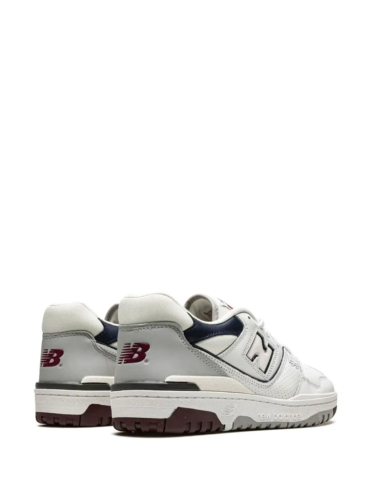 New Balance 550 ホワイト/インディゴ/バーガンディ スニーカー - 画像4