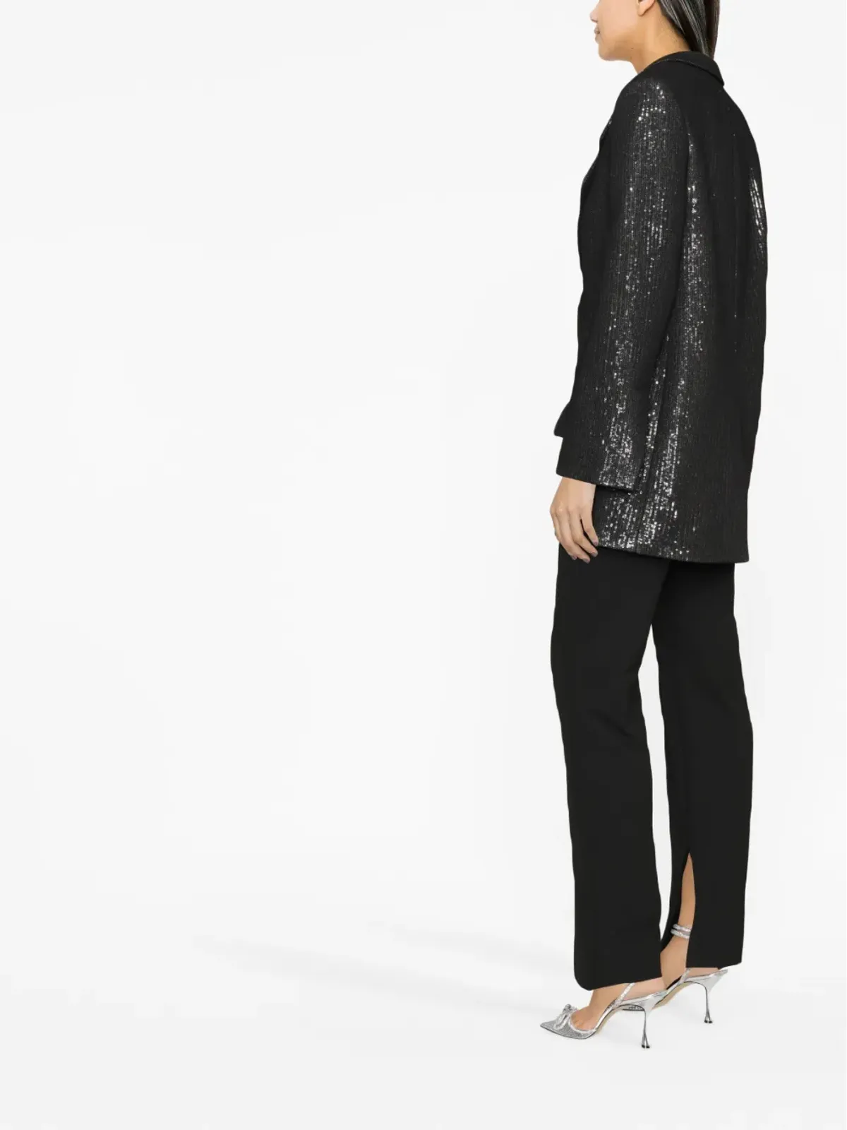 The Mannei sequin-embellished sequinned blazer - Black - 画像3