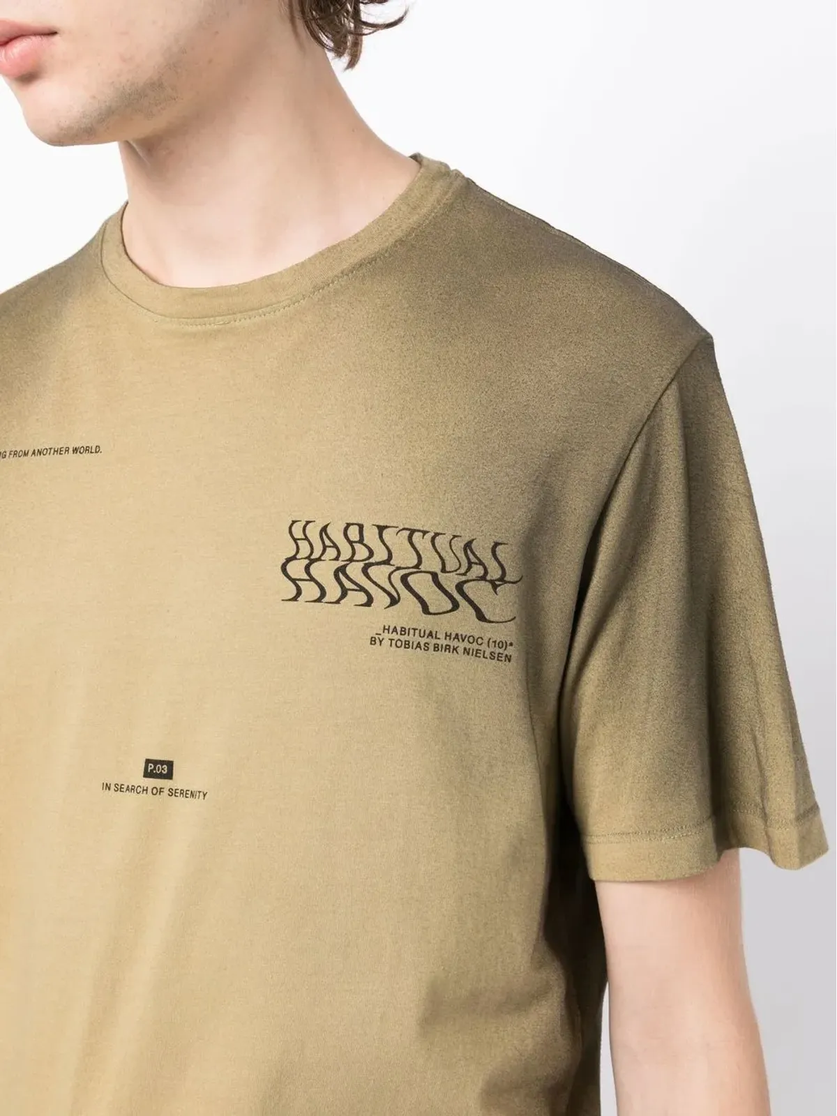 ISO.POETISM スローガンプリント半袖Tシャツ - 画像5